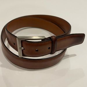 MAGNANNI Leather Belt Brown - Very Good Condition - Size 40 - MSRP $175